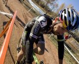 Cannondale rider Timothy Johnson is stalked by winner Ben Berden of team OPS - Capital Ale - Clement, during the Men's Elite race.  © Greg Sailor - VeloArts.com