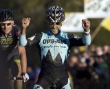 Men's Elite Race winner Ben Berden of team OPS - Capital Ale - Clement,  crosses the finish line. © Greg Sailor - VeloArts.com