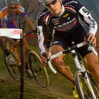 Jesse Anthony, cyclocrosser, gives chase. By Rob O&#039;Dea
