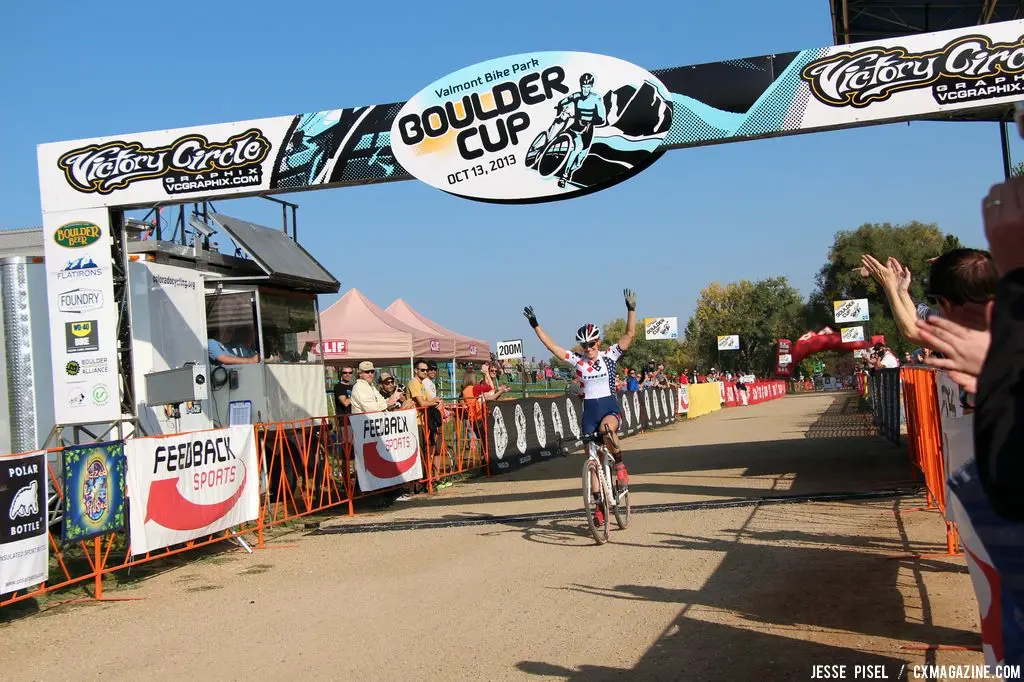 Compton takes the win at the Boulder Cup. © Jesse Pisel