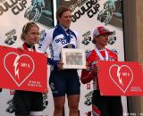 Women's podium at the Boulder Cup. © Jesse Pisel