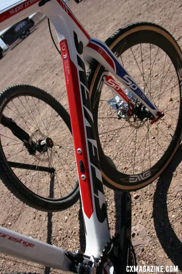 A contender for the biggest head tube around. © Cyclocross Magazine