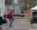 The local media dancing in the streets.  Â©Brian Nelson