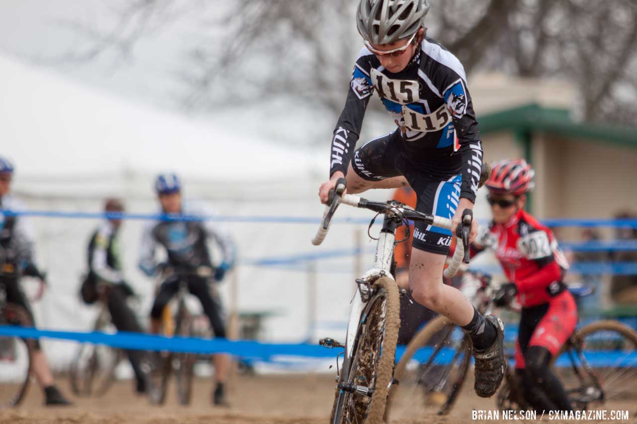 Joshua Peterson clearing the saddle.  ©Brian Nelson