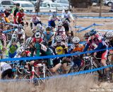 Pile-up on the first lap.  ©Brian Nelson