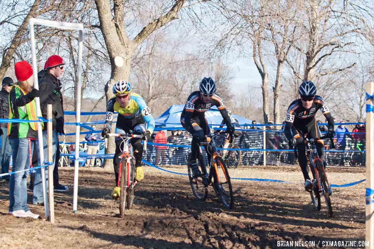 The 40-44 Podium, from right to left.  ©Brian Nelson