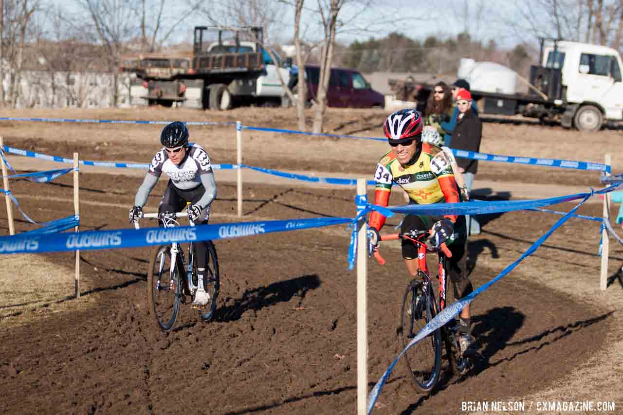 Racers and course tape took a pounding.  Â©Brian Nelson