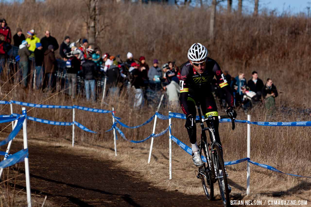 Trebon gapped briefly on the first lap. ©Brian Nelson