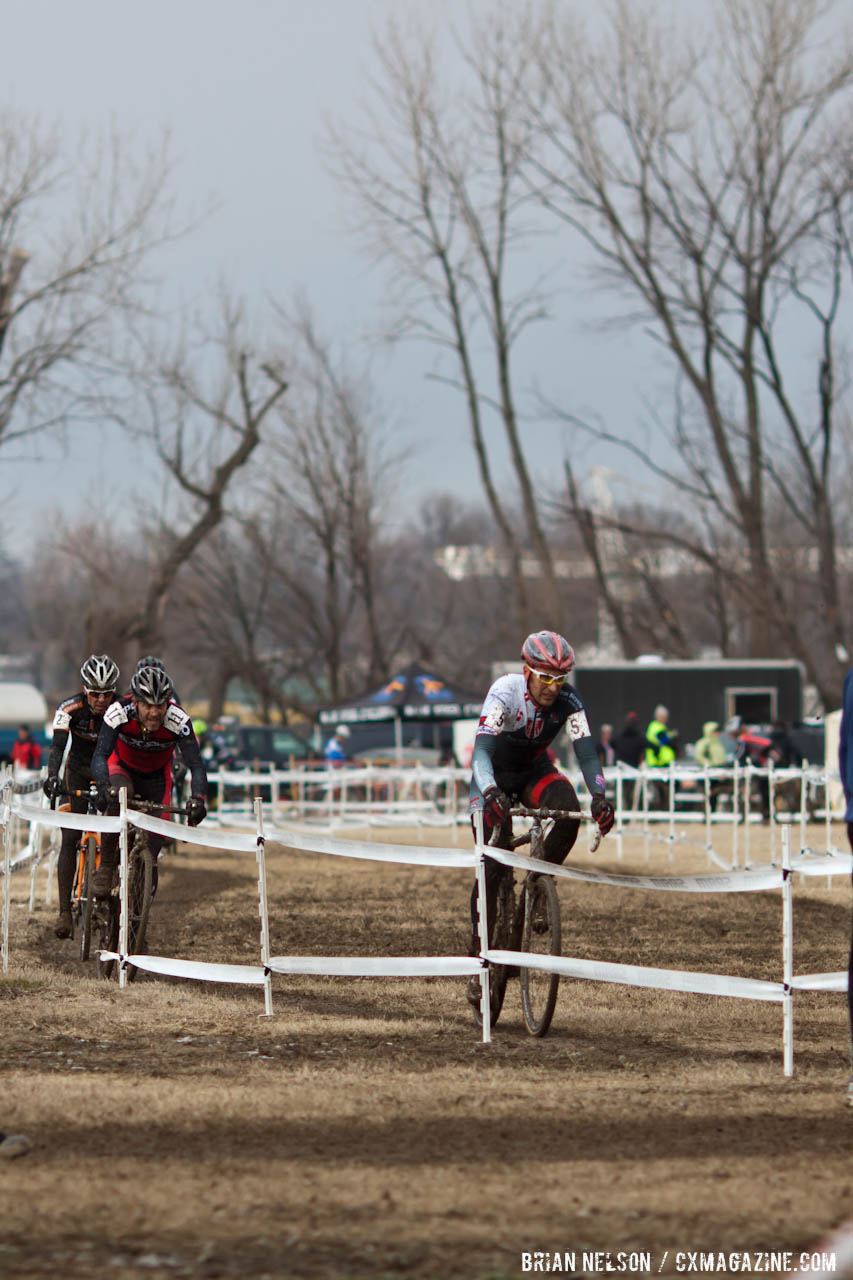 Mark Savery leading the battle for third. ©Brian Nelson