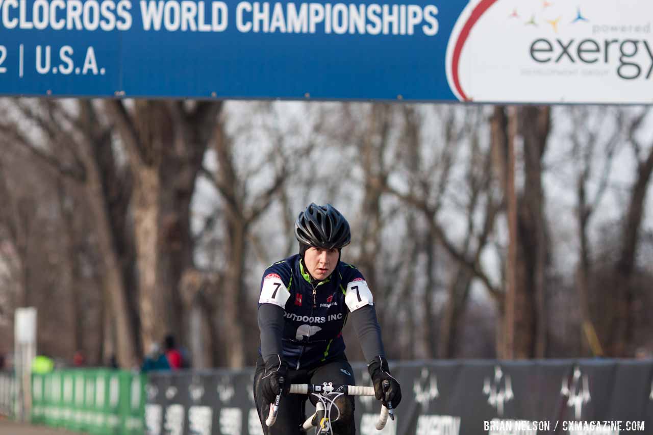 Andrea Wilson finishing third. ©Brian Nelson