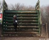 Sue Semaszczuk charging the stairs. ©Brian Nelson