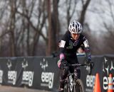 Rebecca Gross winning the first championship race of the day. ©Brian Nelson