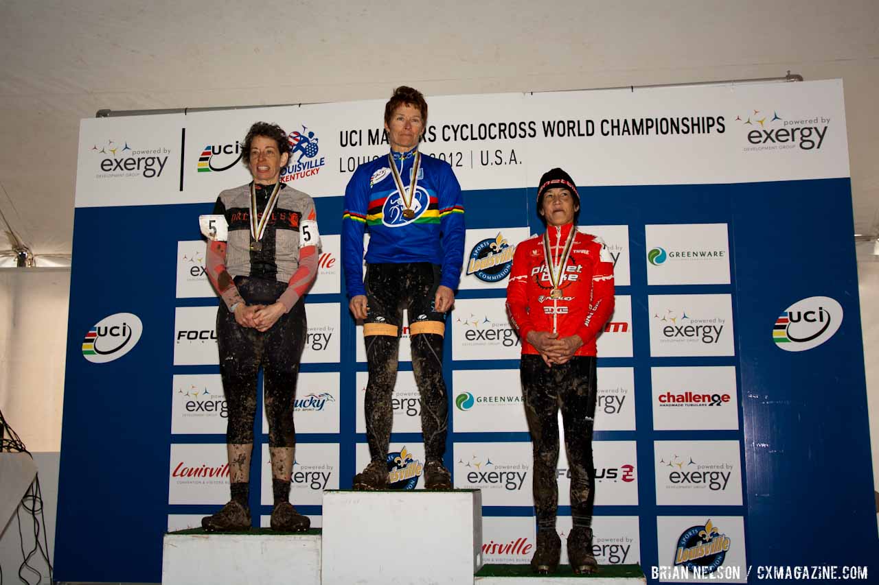 Savary, Heller and Ostenso on the podium.  Â©Brian Nelson