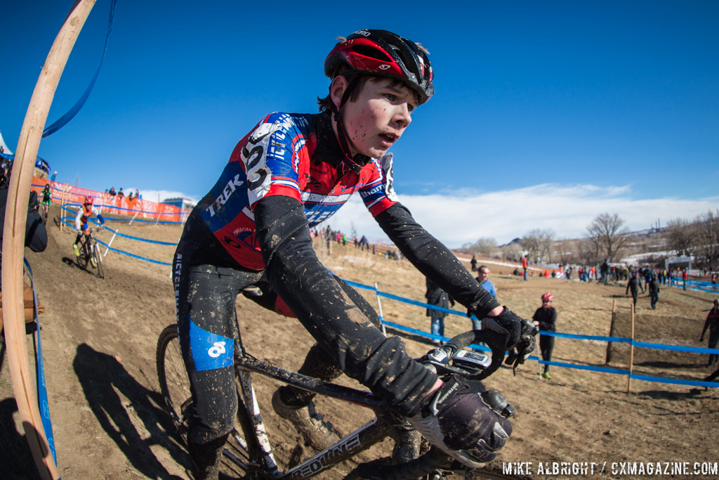 Max Ritzow in the 13-14 race at 2014 USA Cycling National Championships. © Mike Albright