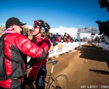 Catching his breath at the end in the 13-14 race at 2014 USA Cycling National Championships. © Mike Albright