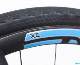 We rode Calfee Design's Manta CX Prototype on these ENVE XC 29er tubular rims and Clement LAS tubular tires. The wider, shallow rim provides a stable ride and a huge gluing surface. © Cyclocross Magazine
