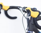 Ultegra 10-speed 6770 Di2 controls on the NAHBS show bike - Calfee Manta CX Prototype. © Cyclocross Magazine