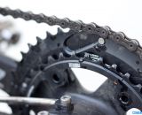 Calfee Design Manta CX Prototype with Praxis Levatime chainrings. © Cyclocross Magazine