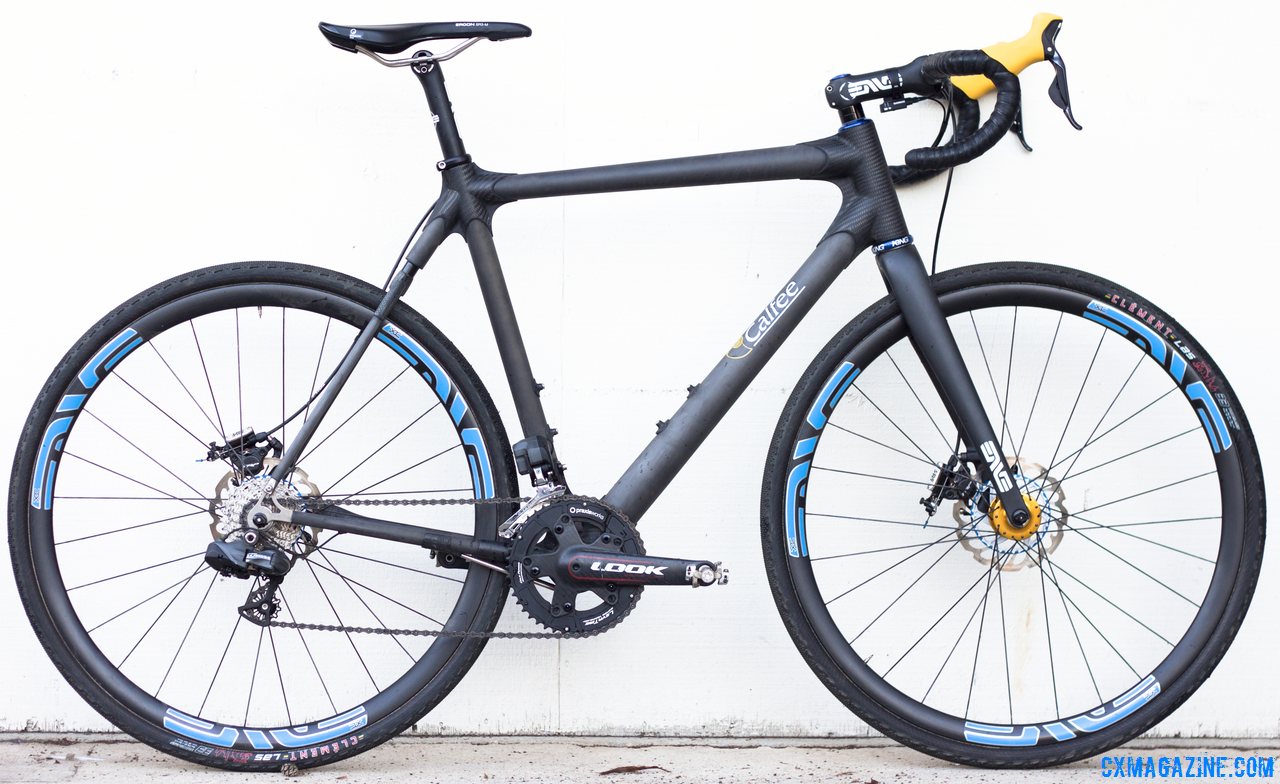 Calfee Design\'s Manta CX Prototype as ridden by CXM, and to be shown at NAHBS. © Cyclocross Magazine