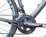 Praxis Works 110mm BCD cyclocross chainrings mount to Look's ZED2 crankset on the NAHBS Calfee Manta CX Prototype. © Cyclocross Magazine