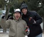 Enthusiastic Fans....with Maxxis Beer Cozies.