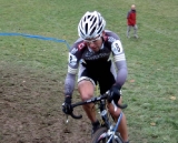 Craig Ritchey (Blue Competition Cycles) almost blows out of a corner in a tricky section © Norm Thibault Craig Ritchey (Blue Competition Cycles) almost blows out of a corner in a tricky section © Norm Thibault