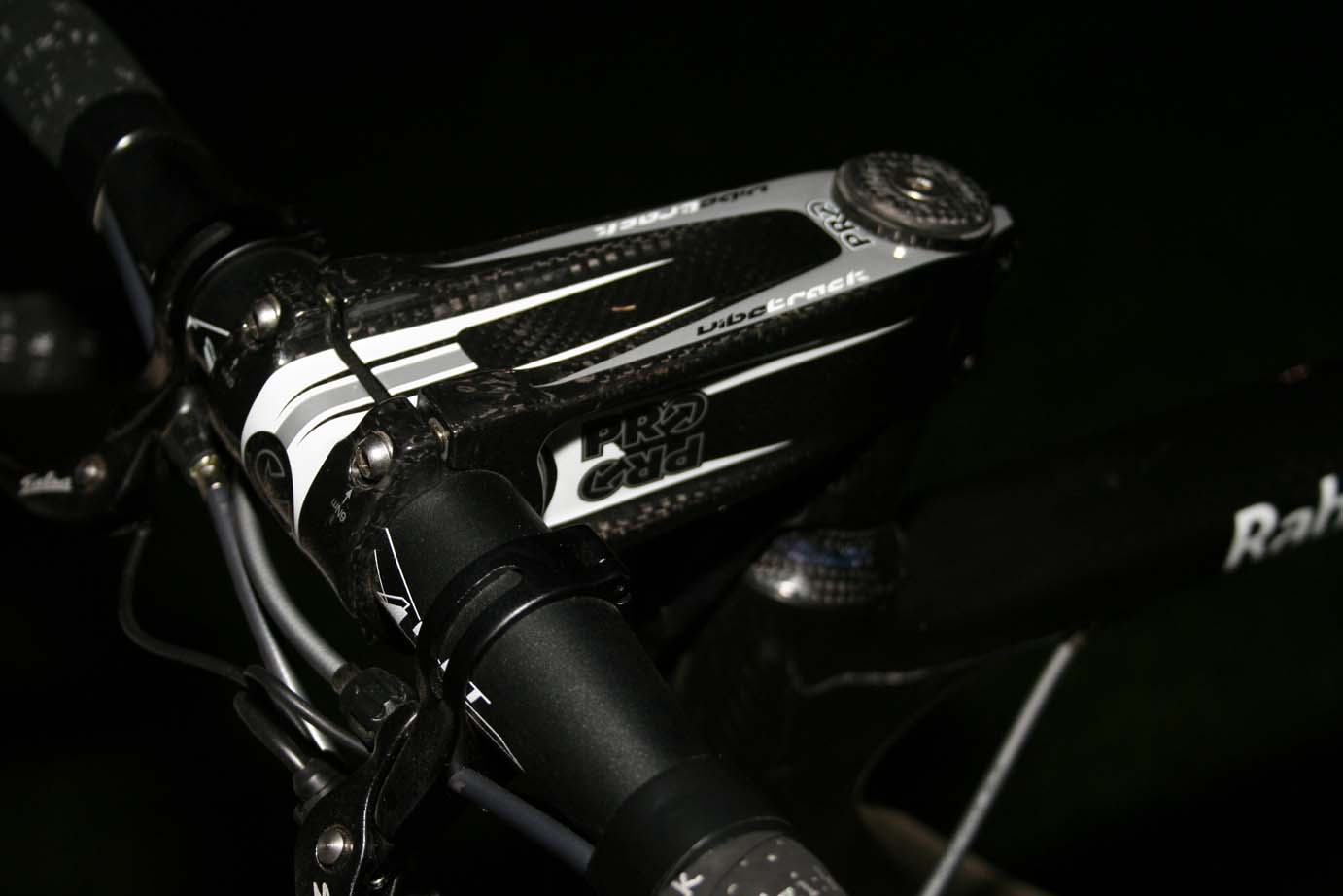 Pro provided a beefy downhill stem, just to be safe. by Andrew Yee