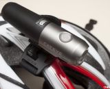 CatEye Volt 300 LED single beam bike headlight mounts well to most helmets. © Cyclocross Magazine