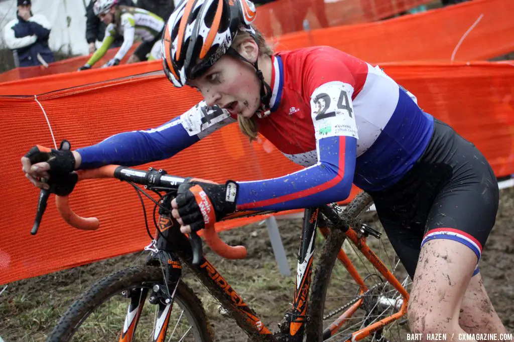 Yara Kastelein at Cauberg Cyclocross. © Bart Hazen