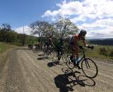 Wicks turns the screws on the dirt road © Pat Malach, Oregon Cycling Action