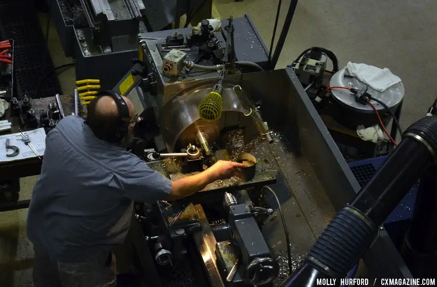 Machinists hard at work. © Cyclocross Magazine