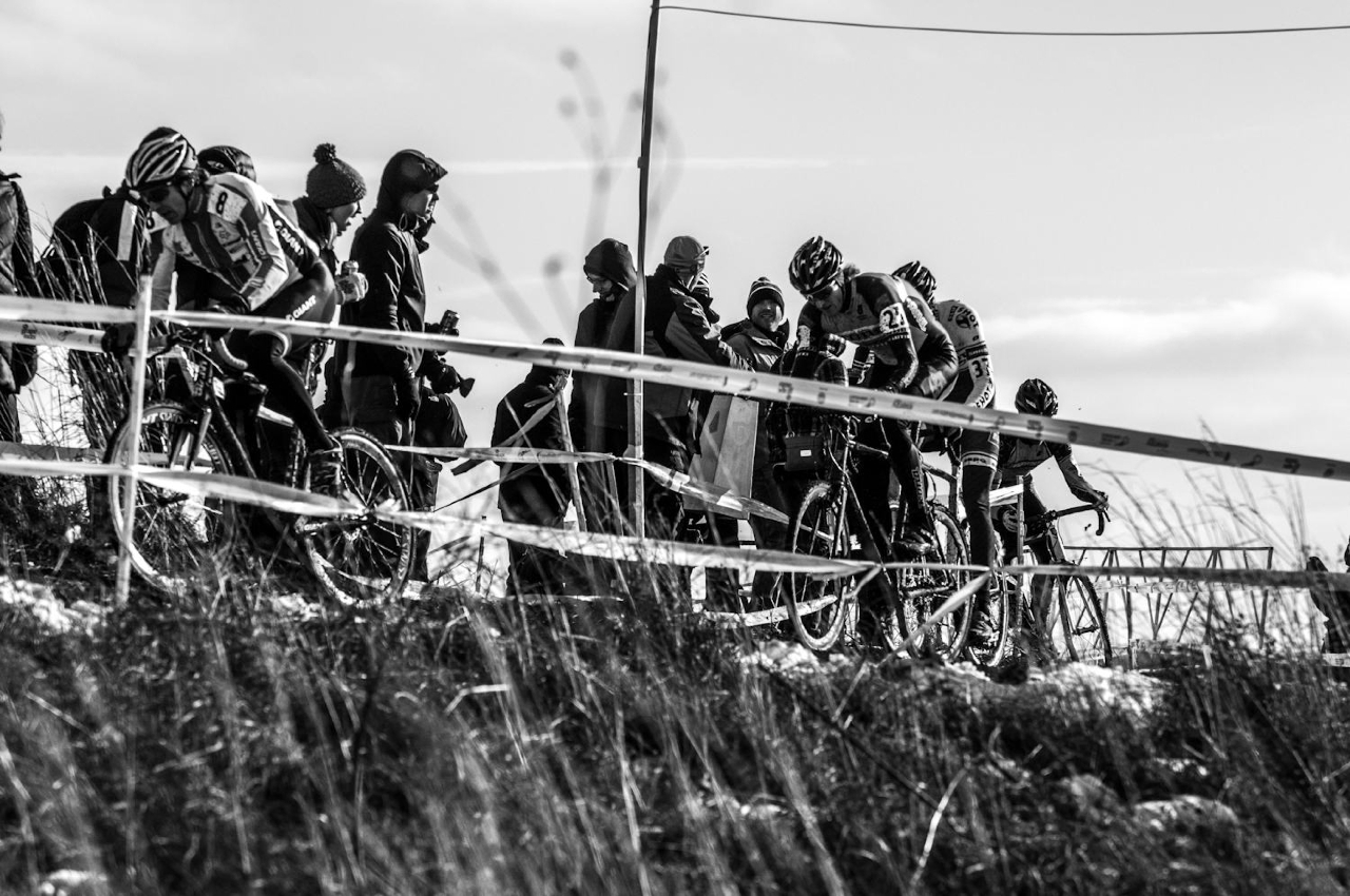 Spectators lined the course at the 2013 Cyclocross National Championships. © Chris Schmidt