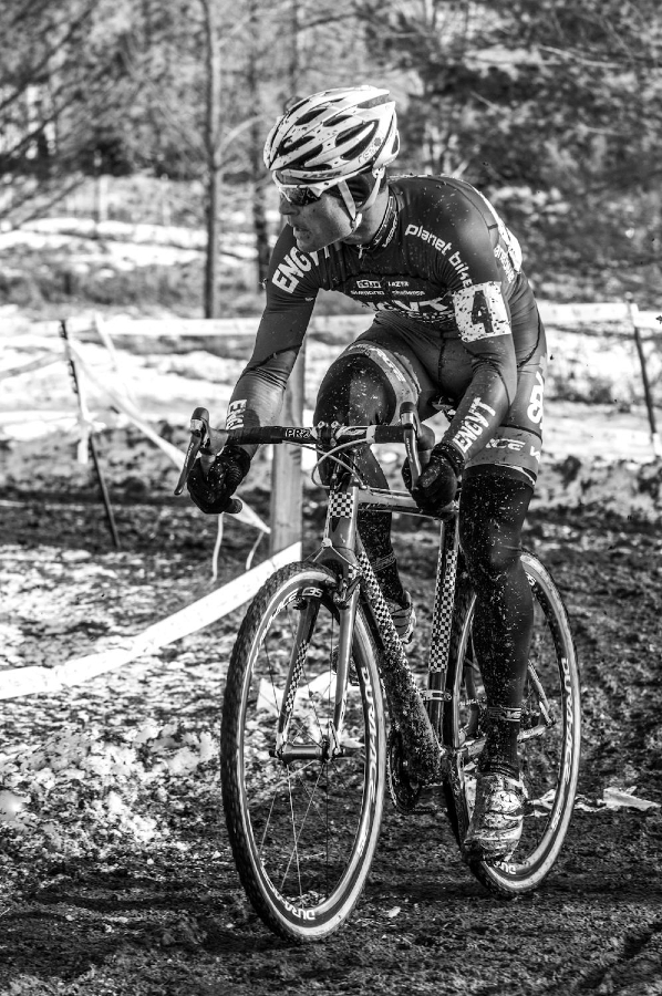 Page looks behind him at the 2013 Cyclocross National Championships. © Chris Schmidt