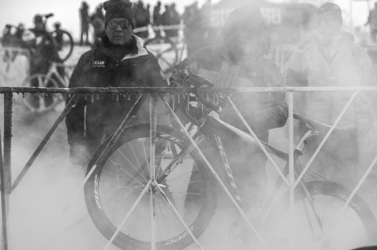 The pressure washers were working nonstop at the 2013 Cyclocross National Championships. © Chris Schmidt