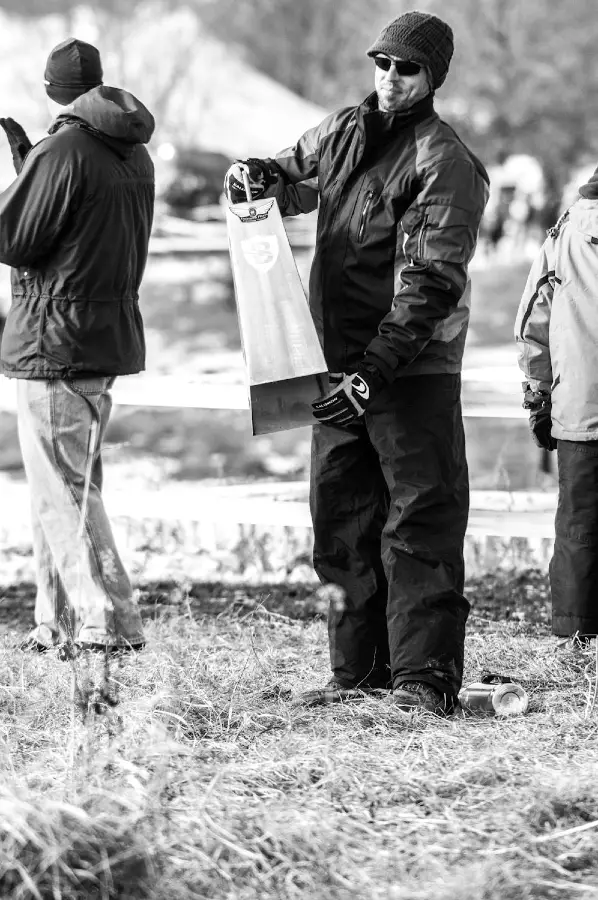 The man with the biggest cowbell at the 2013 Cyclocross National Championships. © Chris Schmidt