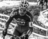 Jonathan Page out in front at the 2013 Cyclocross National Championships. © Chris Schmidt