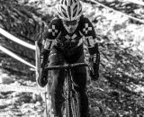Compton builds her lead at the 2013 Cyclocross National Championships. © Chris Schmidt