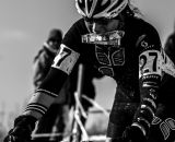 A rider grabs a handup at the 2013 Cyclocross National Championships. © Chris Schmidt