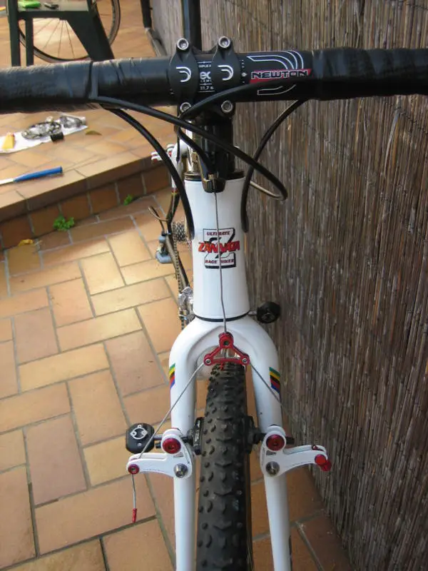It's gotta be a pro bike: white carbon and white EuroX Magnesium brakes. photo: courtesy