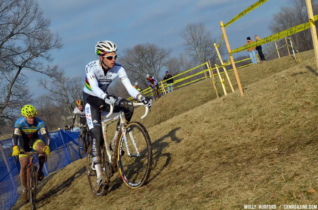 Nels out in front at Cincinnati Kings International Cyclocross. © Cyclocross Magazine