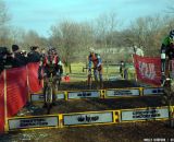 Powers and Trebon hop, Page runs at Cincinnati Kings International Cyclocross. © Cyclocross Magazine