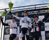 Men's podium at Cincinnati Kings International Cyclocross. © Cyclocross Magazine