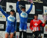 Women's podium at Cincinnati Kings International Cyclocross. © Cyclocross Magazine