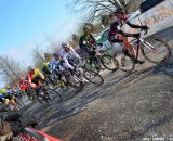 Powers takes the holeshot at Cincinnati Kings International Cyclocross. © Cyclocross Magazine