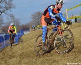 Page's kit is his old Richard Sach national champion kit under his current team kit at Cincinnati Kings International Cyclocross. © Cyclocross Magazine