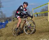 Powers looks determined at Cincinnati Kings International Cyclocross. © Cyclocross Magazine