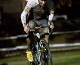 Johnson charging solo at the front at Kings CX After Dark. 