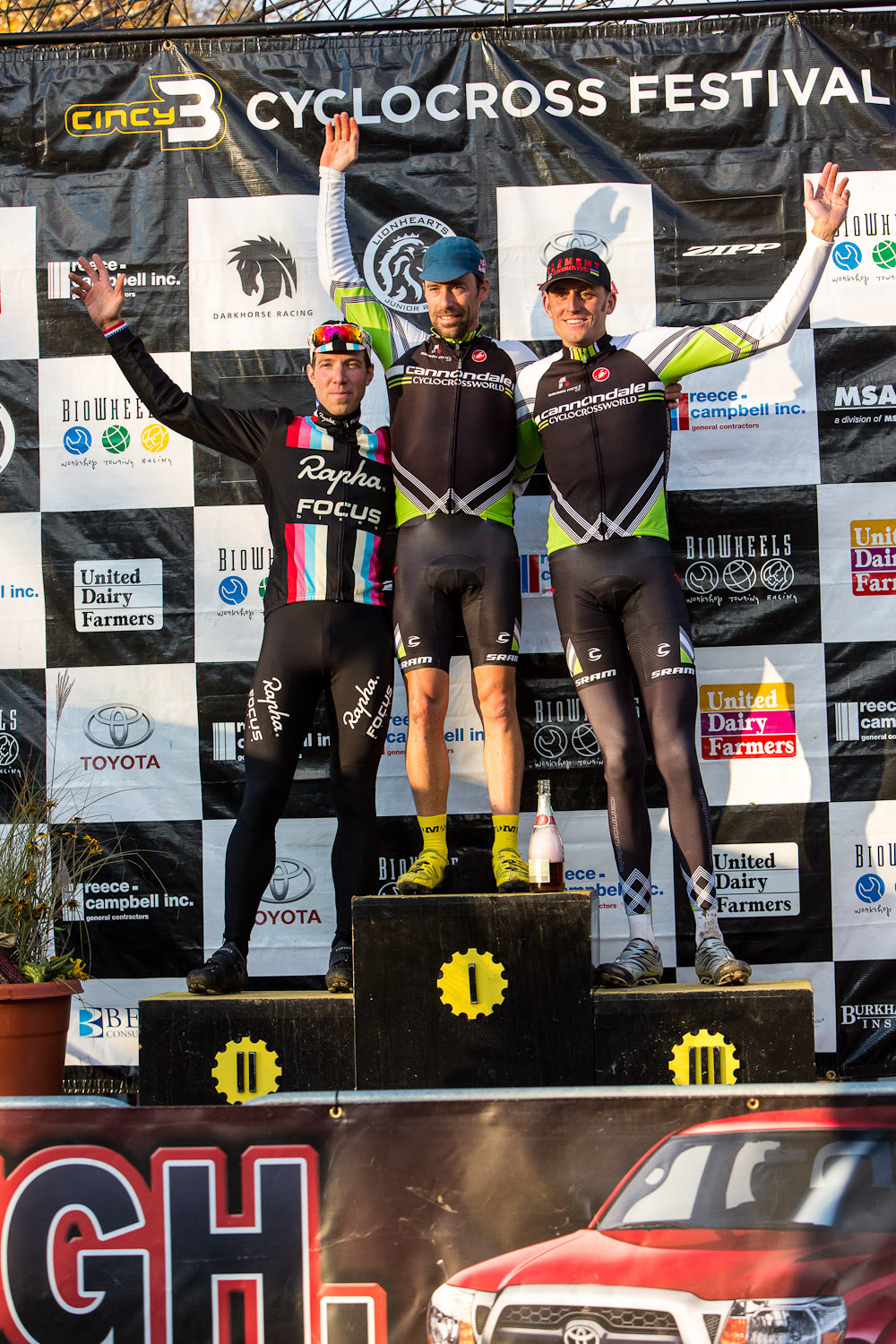 The Elite Men\'s podium. © Kent Baumgardt