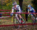 Katie Compton leading Katerina Nash. © Kent Baumgardt