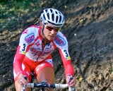 Meredith Miller in the mud. © Jeffrey Jakucyk